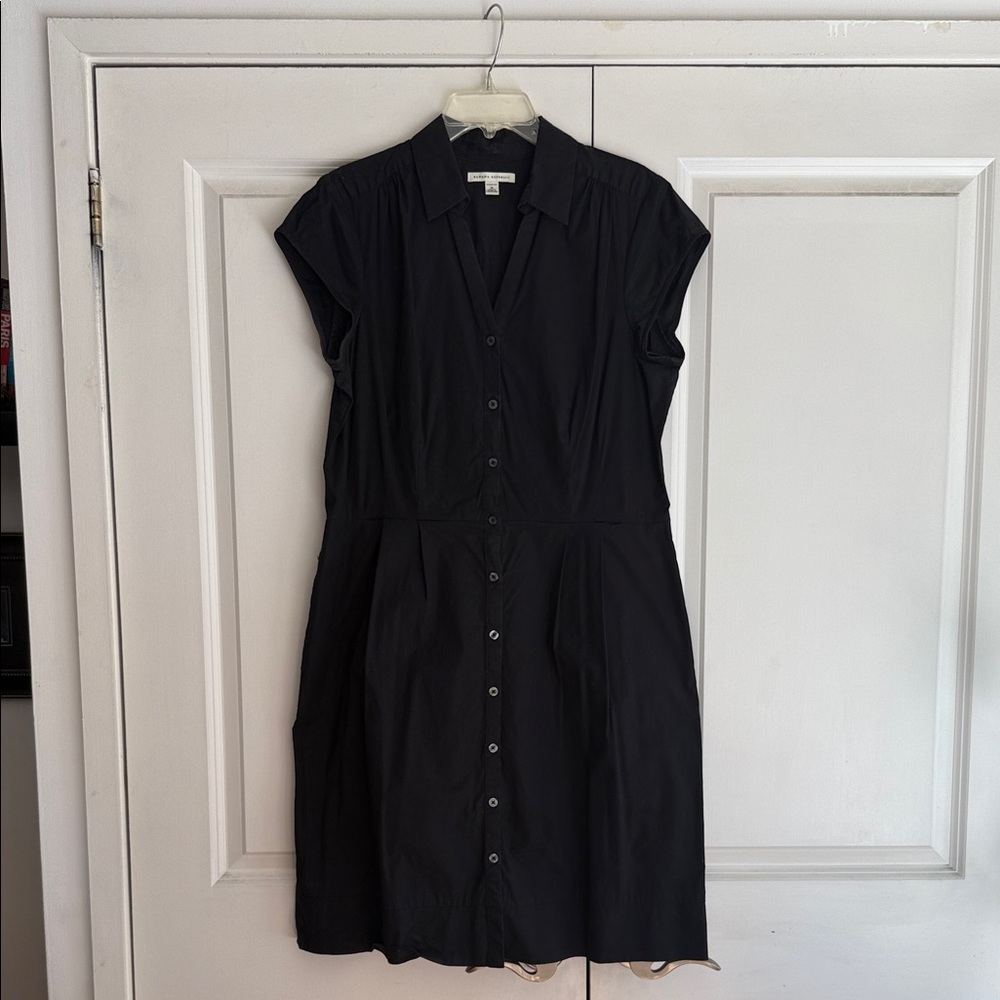 Black Button-Up Women's Dress